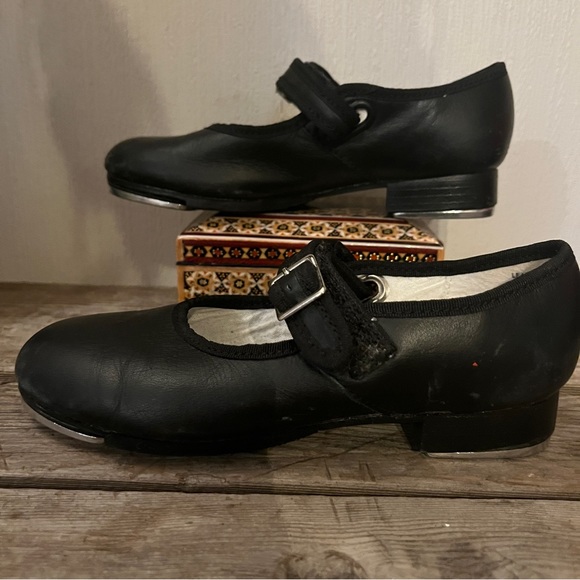 Capezio black Tap Shoes size 12 - Picture 7 of 9